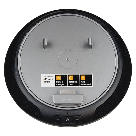 iLive Speaker System for iPod + iPhone - 3D Rotating Dock - Picture 2 of 13